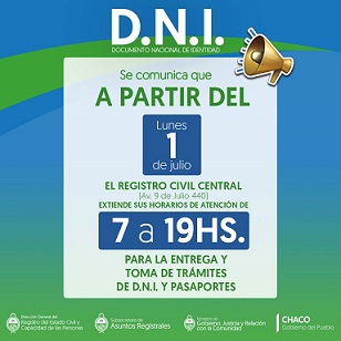 El registro civil central extendi su horario de atenci n